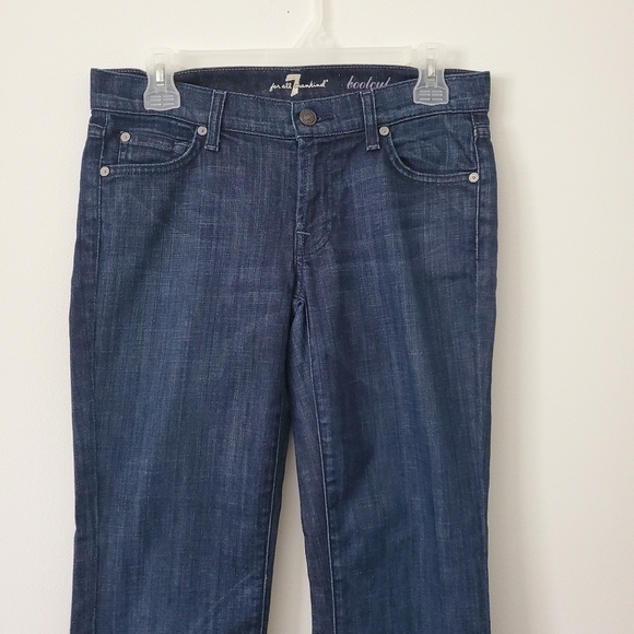 7 for all Mankind bootcut jeans embellished with Swarovski crystals Size 28 - Picture 2 of 10